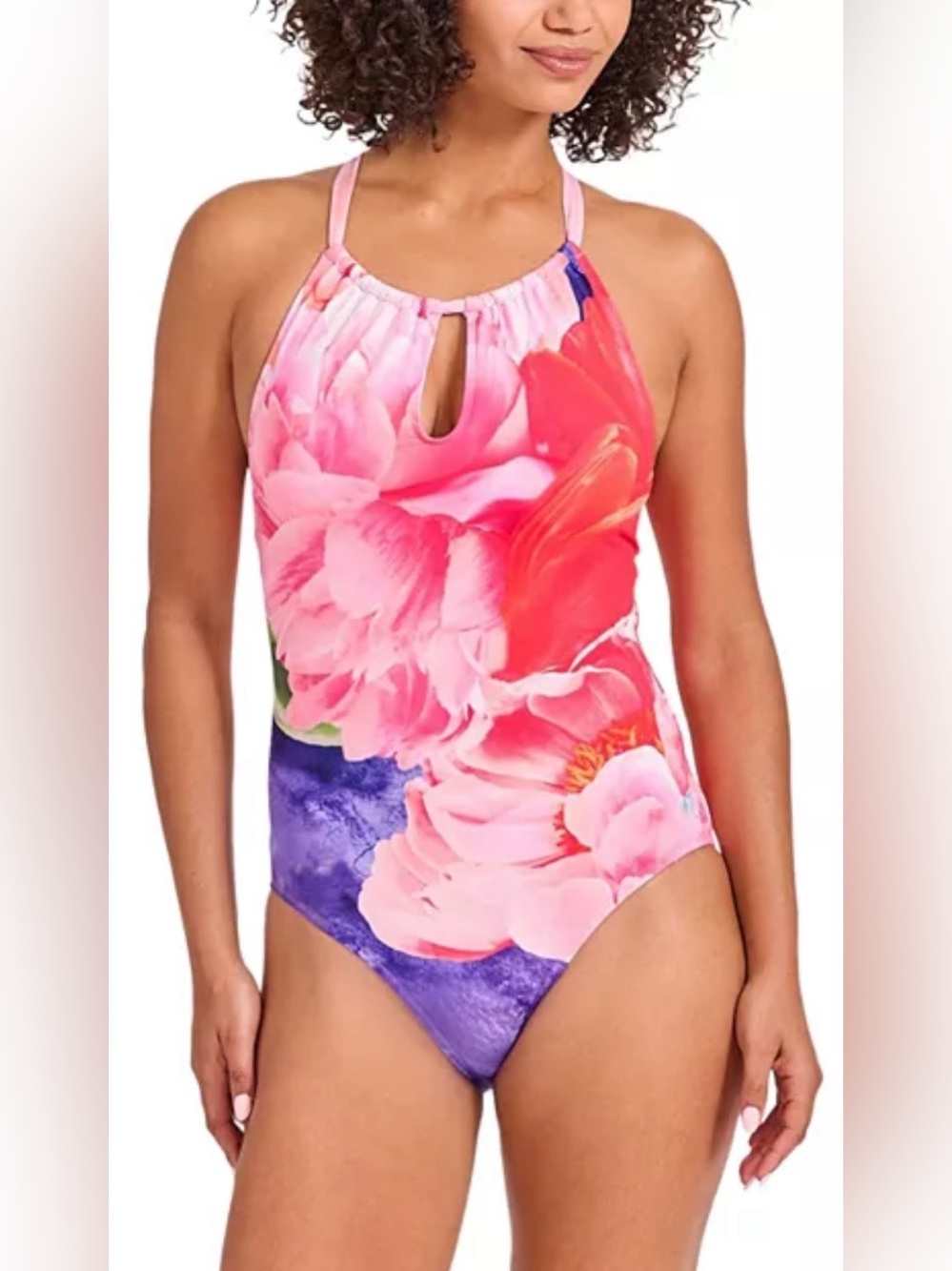NWT Tommy Bahama Floral Artist Series One Piece Swimsuit Size 12